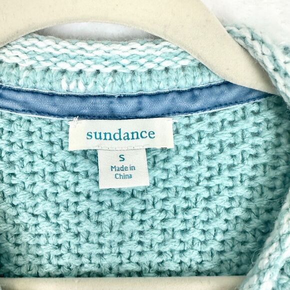 Sundance Faya Fair Isle Sweater Coat Longline Size Small Nordic - Picture 8 of 9